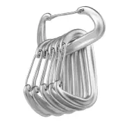 6x 12KN Carabiner Locking Clip D-Ring Hook Key Chain Clip for Outdoor Climbing