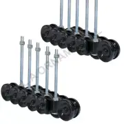 Lot 10 Sliding Door Track Roller Hanger Box Barn Door Rail Hanging Trolley Wheel
