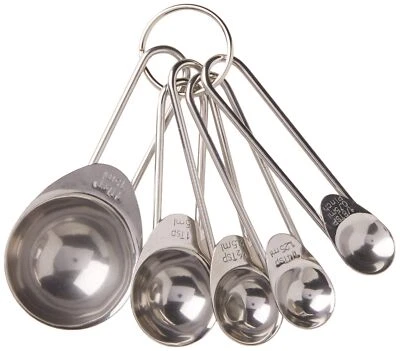 Prepworks by Progressive Stainless Steel Measuring Spoons - Set of 5,Silver