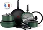 Tefal Ingenio Induction Platinum 14 Piece Cookware Set Forest Green New