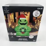 5 ft Disney Oogie Boogie & Wreath Nightmare Before Christmas Inflatable