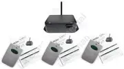 3 TX-100 and 1 XRE-100, Gate Opener Repeater Sign Wireless, Reign Relay Extender