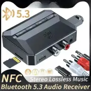 NFC Bluetooth 5.3 Audio Receiver 3.5mm AUX RCA USB U-Disk/TF Wireless Adapter