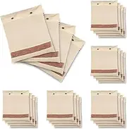 SOLSTICE Cotton Saree Cover/Saree Bags/Clothes Covers (Set of 24) big size of 16 x 14 (inches) for Clothes Storage bag, Travelling, Wardrobe Organizer with Mesh/Window (24),Off-White