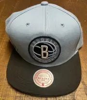 Mitchell & Ness Brooklyn Nets University Away 2 Tone Adjustable Snapback Hat Cap