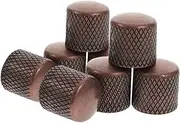 BESTonZON 8Pcs Metal Guitar Volume Knobs Stylish Dome Caps for Tone and Volume Control Durable Potentiometer Knobs for Electric Guitars and Basses Enhance Your Playing Experience