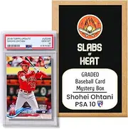 ONE Guaranteed PSA 10 Ohtani Rookie RC Card │Graded Baseball Card Mystery Box - SHOHEI OHTANI PSA 10 Rookie Edition│Potential Chrome Refractors│Ideal Gift for Collectors & Baseball Fans