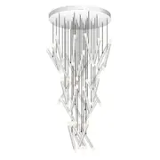 Masan Contemporary Chrome LED Cluster Pendant