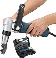 Electric Nibbler, 625W Metal Nibbler, Sheet Metal Nibbler, Electric Punching Impact Scissors Machine, 25000 RPM Corded, Support 2~4mm Steel Plate for Stainless Steel, Aluminium, Plastic