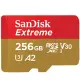 SanDisk 256GB 256G microSDXC Extreme【190MB/s】UHS U3 4K V30 A2 手機記憶卡