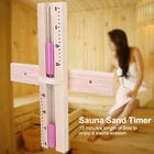 15 Minutes Sauna Room Sand Clock Glass Timer WallMounted Wooden Hourglass