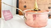 NWT RUFFONI HISTORIA LIMITED EDITION Hammered Copper 2-Qt Saucepan+Xmas Tree Lid