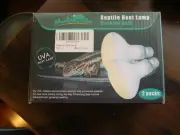 UVA Reptile Heat Lamp 2 Basking Bulbs 75W Heat Spot Lamp 2 Pack New Makmzoon