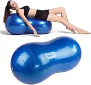 Peanut Yoga Ball, Exercise Yoga Balance, Physio Roll Therapy Fitness Excercise, for Balance, Labor Birthing, Muscle Tension, Back Pain Relief, Dog Training, Home Exercise, Yoga Programme(Include Pump)