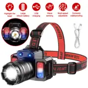 1200000lm Super Bright LED Headlamp USB Rechargeable Headlight Flashlight Torch
