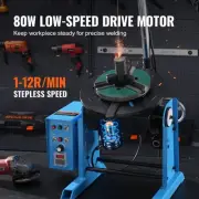 30KG Rotary Welding Positioner with Tiltable Table and Lathe Chuck