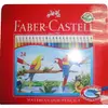 Faber-Castell水性色鉛筆紅色精緻鐵盒裝24色組*115925