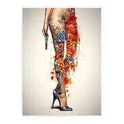 Legs Modern Art Canvas Print