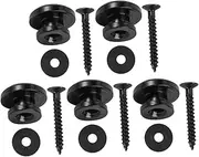 DRESSOOS 6pcs Guitar Strap Buckle Bass Straps Pegs Guitar Belt Buckles Guitar Button Pin Metal Strap Button Guitar Parts Guitar Bass Strap Lock Guitar Strap Lock Guitar Strap Nails