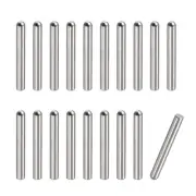 2.8x20mm Dowel Pins, 20pcs Round Head Flat Chamfered End Dowel Pin