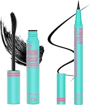 Lash Mascara Eyeliner Eye Makeup Set,Black Waterproof Cream,Long Lasting Eye Liner Pencil,Quick Drying Mascara Eyeliner Eyes Makeup Set Cosmetic Kit by AMZGlRL LASH,1 Kit