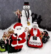 CHRISTMAS CANDY CANE HOLDERS -- PLASTIC CANVAS PATTERNS