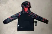 NWT Kids Childs Russell Black Red Hoodie XS (4-5) Dri-Power 360 - Unisex