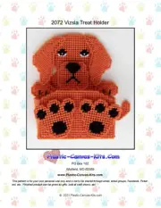 Vizsla Dog Treat Holder- Plastic Canvas Pattern or Kit