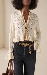 [Chloé] Amulet Gold-Tone Chain Belt
