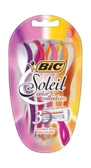 BIC Soleil Color Collection Disposable Razor Women 8-Count Pack of 1