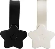 [MTSDM] 2Pcs Magnetic Hat Clip for Travel, Hat Hooks, Silicone Hat Clip Magnet Hat Holder Bag Tote Luggage Fashionable Travel Accessories Women for Vacation Beach Cruise Essentials Black, White