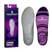 Sorbothane Cush N Step Shoe Insoles Walking Hiking Golf Foot Pain Relief Comfort