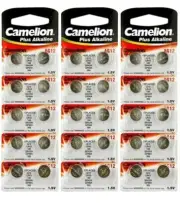 30 AG12 LR43 Camelion 386 LR1142 1.5V Alkaline Button Cell Battery Watch Remote