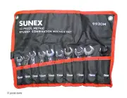 SUNEX TOOLS STUBBY COMBINATION WRENCH SET – mm – metric – automotive tools