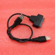 New USB 2.0 to SATA 7+15Pin Adapter Cable 2.5 HDD Laptop Hard Disk DriveVer A2TM
