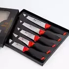 Handmade Red Black Series Kitchen and Butcher Knife Set