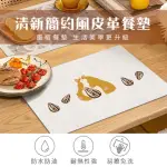 【半島良品】台灣自製/皮革隔熱防水餐桌墊(餐墊/桌墊/隔熱墊/防水墊/瀝水墊)