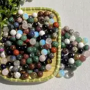 Top! Wholesale Natural Mixed Crystal Sphere Quartz Crystal Ball Healing 15mm+