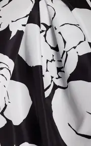 [Carolina Herrera] Printed Taffeta High-Low Gown