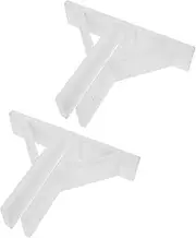 CIMAXIC 2 Pack Temporary Fencing Outdoor Support Picket Fence Edging Base Bracket for Small Garden Fences