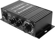 Mini Power Amplifier Headphone Amplifier Mini Amplifier Compact Amplifier for Car Home Audio Amplifier Speaker Amp 12v Car Amplifier Compact Audio Amp Aluminum Alloy Black
