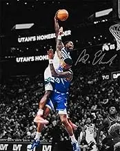 Ikonic Fotohaus Anthony Edwards Monster Dunk Signed Photo Autograph Print Wall Art Home Decor, 8 x 10 Inch, White