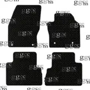 FITS FORD C MAX 2015 TO 2019 TAILORED BLACK RUBBER CAR FLOOR MATS SET (4 CLIPS)