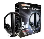 Wireless Tv Headphones With 2.4g Digital Rf Transmitter, Hi-fi On-ear Wireless Headset With Rca/3.5mm/optical Port, For Home Tv Watching Game Co