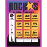 ROCKSTARS 1 POINT/350P 1512 PULL TABS CARDS ALL HOLDS WIN CELEBRITY PARTY GAME