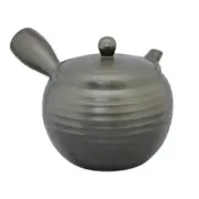 Teapot Kyusu Tokoname - AKIRA - Gray - 1080 ml/cc - Stainless Mesh - Striped