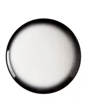 [Maxwell & Williams] Caviar Granite Coupe Plate 20cm in Black/White