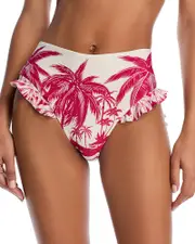 Agua Bendita High Waist Penelope Palms Bikini Bottom - Exclusive