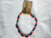 Colorful Wooden Beads Unisex 9" Anklet Bracelet Boho US Seller NWT New Gift