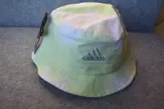 New Adidas Unisex Color Wash Bucket Hat Cap OSFM Mens Womens Lime Green White